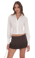 Corset Shirt in White